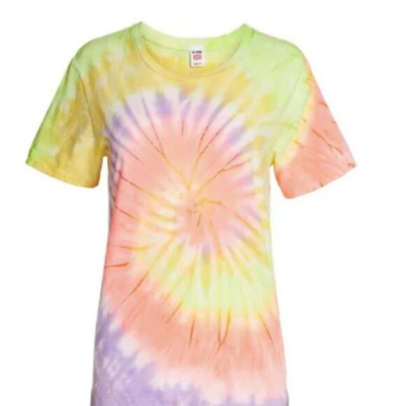 ReDone tie dye tee multicolored S - Picture 1 of 7